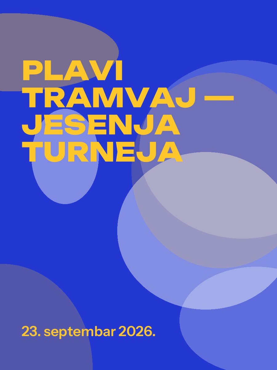 Ilustracija za primjer: Plavi Tramvaj — jesenja turneja
